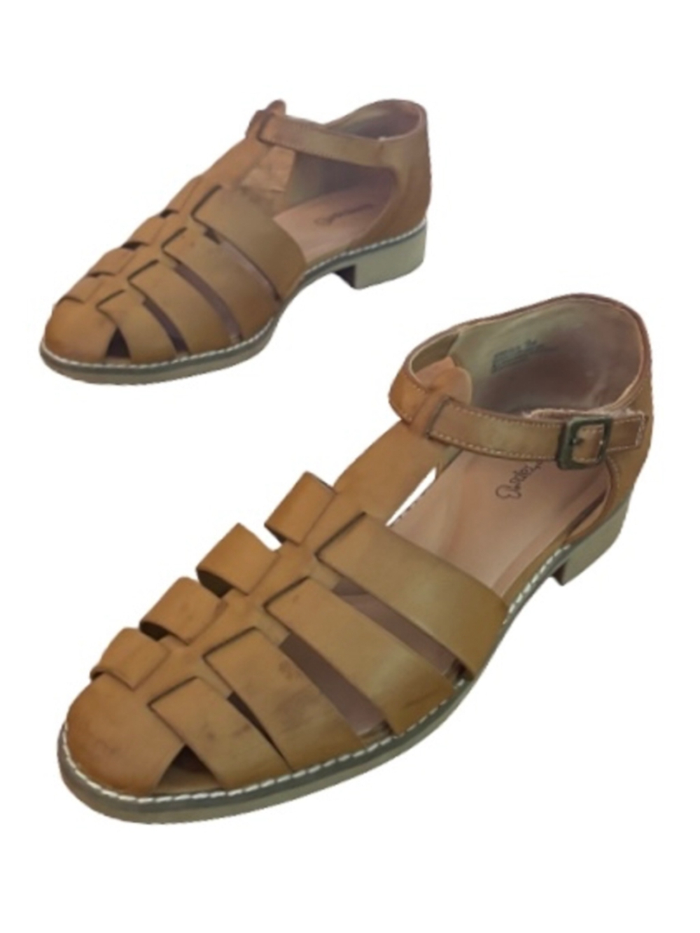 Baretraps Ersula fisherman sandals brwn vegan lthr WM 8 beach grandpa
